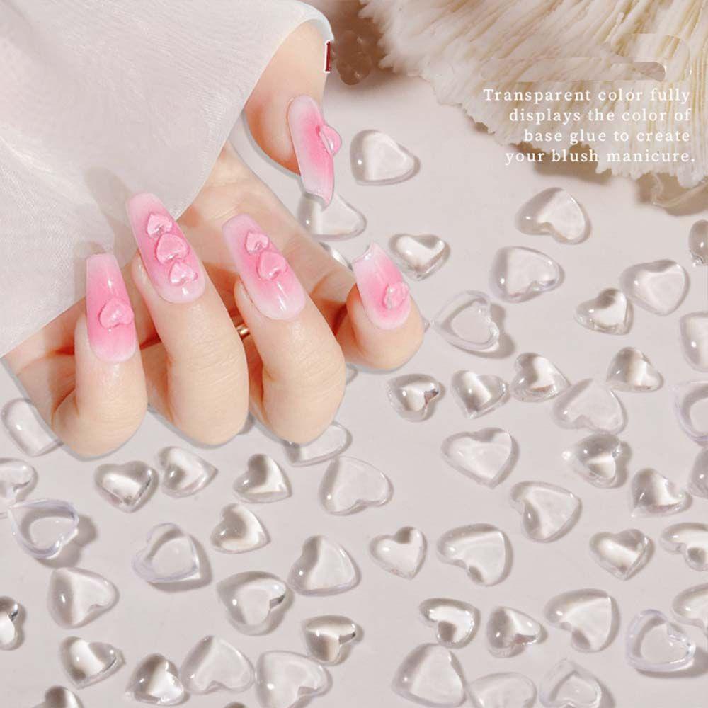 AUGUSTINA Agustin 3D Nail Art Perhiasan Putih Lucu Hiasan Kuku Resin Nail Drills Aksesoris Kuku Set