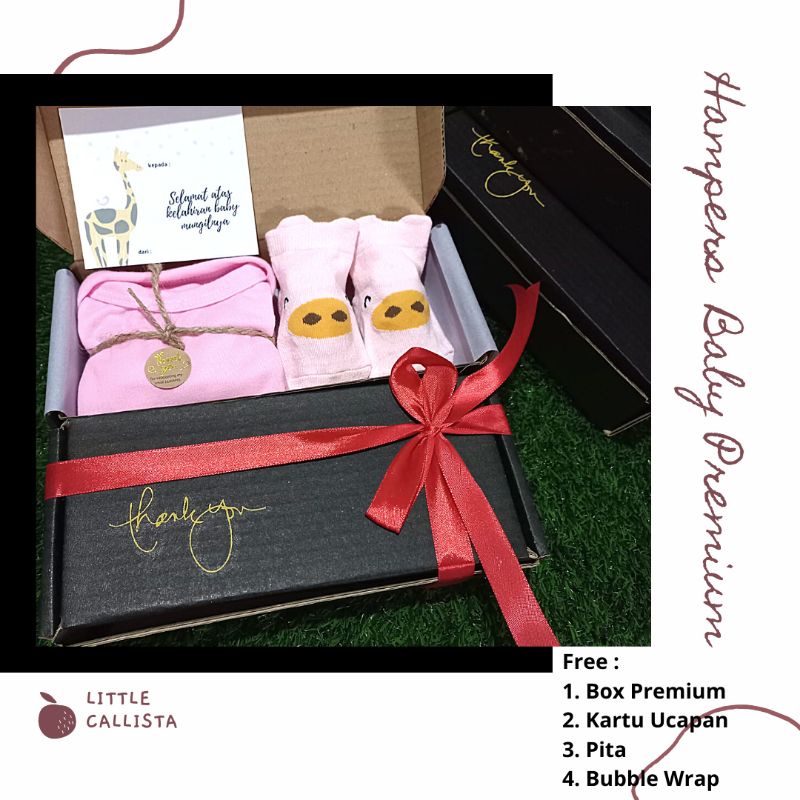 Hampers Baby Hadiah Kado Lahiran Bayi Baby Gift Set Bayi Perempuan Laki Laki-SET KK PINK