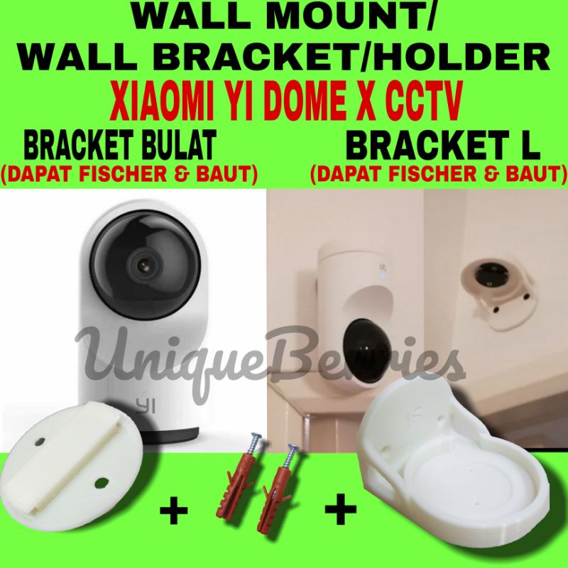 yi home dome x camera cctv wall mount wall bracket