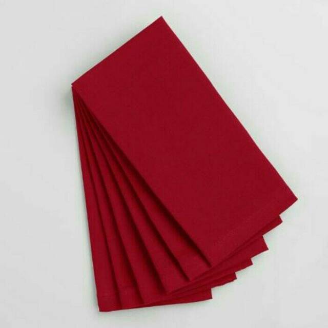 Serbet/napkin serbet makan full cotton/damask berbagai macam warna bisa  utk lap piring/gelas