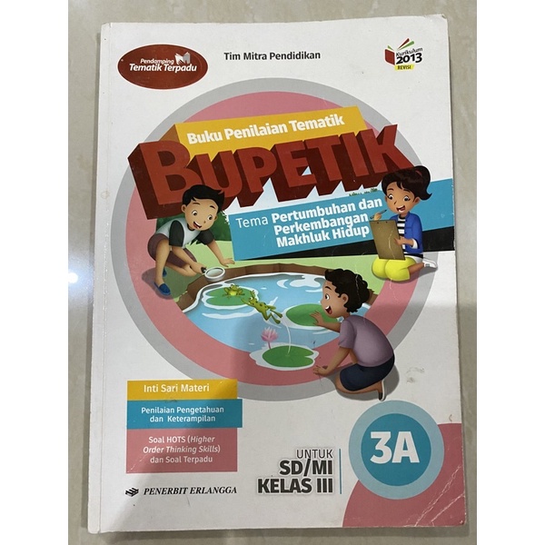 BUPETIK SD/MI kelas 3A 3B 3C 3D 3E 3F 3G 3H edisi revisi Kurikulum 2013 (Bekas)