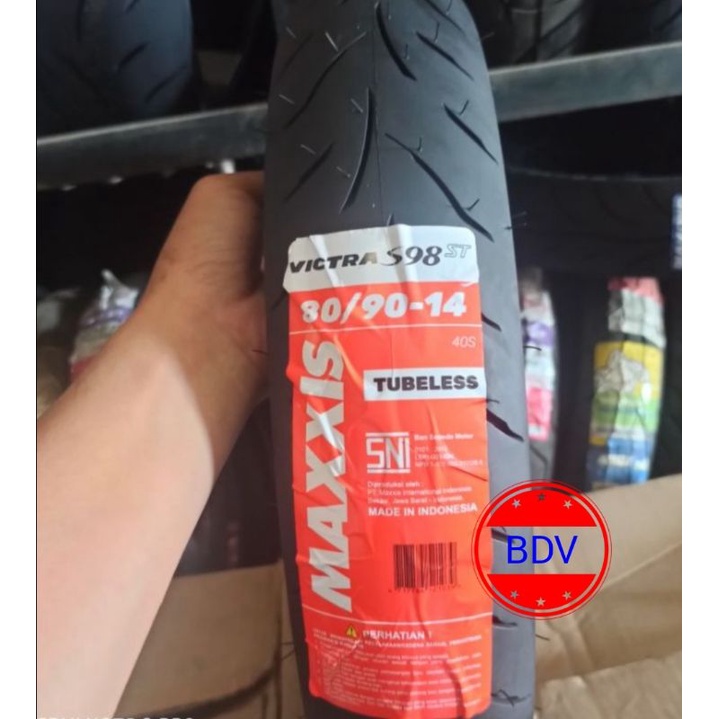 Ban Maxxis (TL) 80/90-14 Victra S98 (Ban Ring 14)