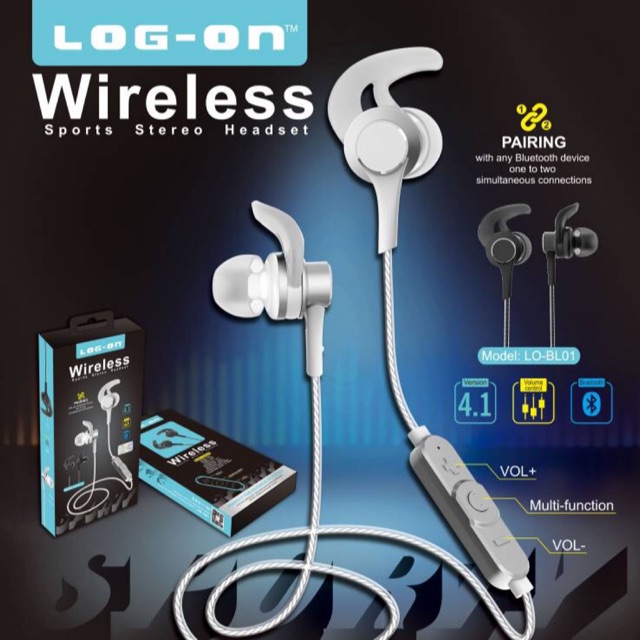 HANDSFREE - HEADSET - HF BLUETOOTH LOG ON LO-BL01