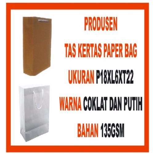 

LNKshop TAS SOUVENIR KERTAS READY POLOS paper bag paperbag Goodie Bag 18x22x6