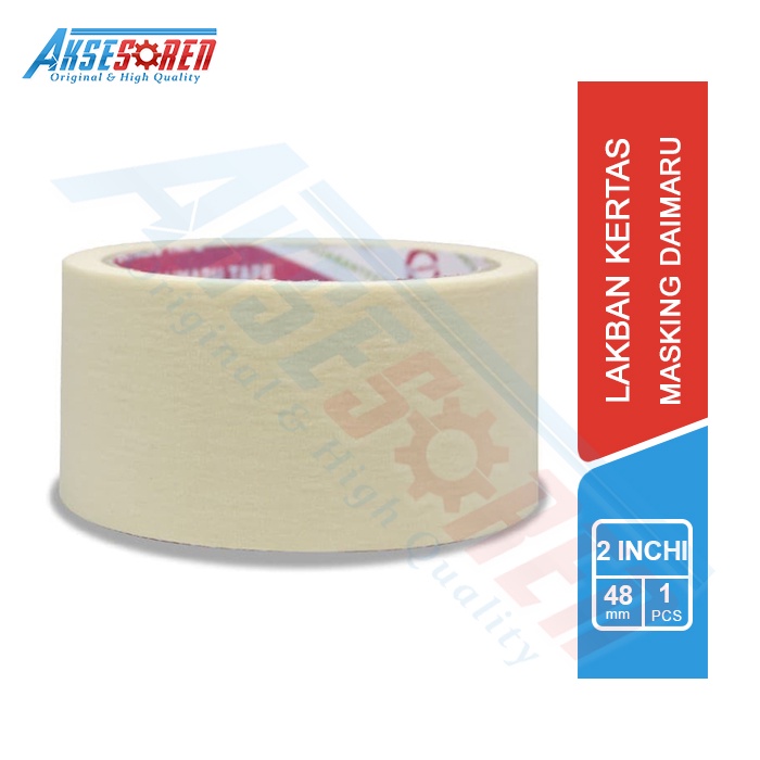 

MASKING TAPE CAT TEMBOK DAIMARU 2 INCHI [48 MM] / LAKBAN SOLATIP SOLASI ISOLASI KERTAS PEMBATAS CAT
