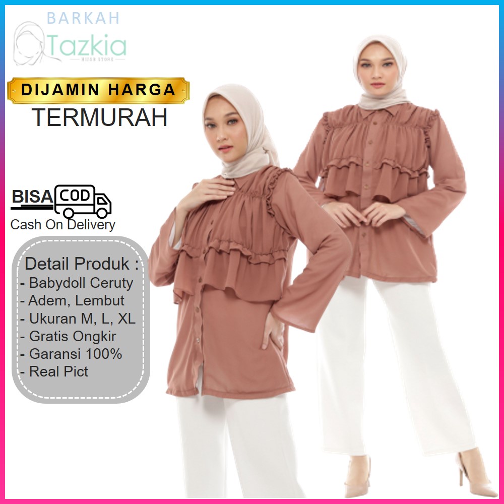 Jual Blouse Areta Baju Blus Blush Blose Bloes Atasan Wanita Le   ngan