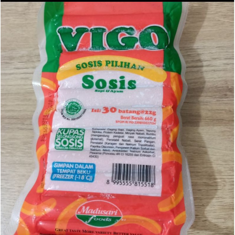 

Vigo sosis Sapi & Ayam isi 30 pcs