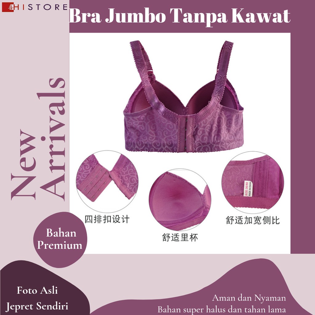 [HI]Bra BH JUMBO Cup C Fashion Wanita Bra wanita Premium BH Busa Tipis Tanpa Kawat Sangat Nyaman 333