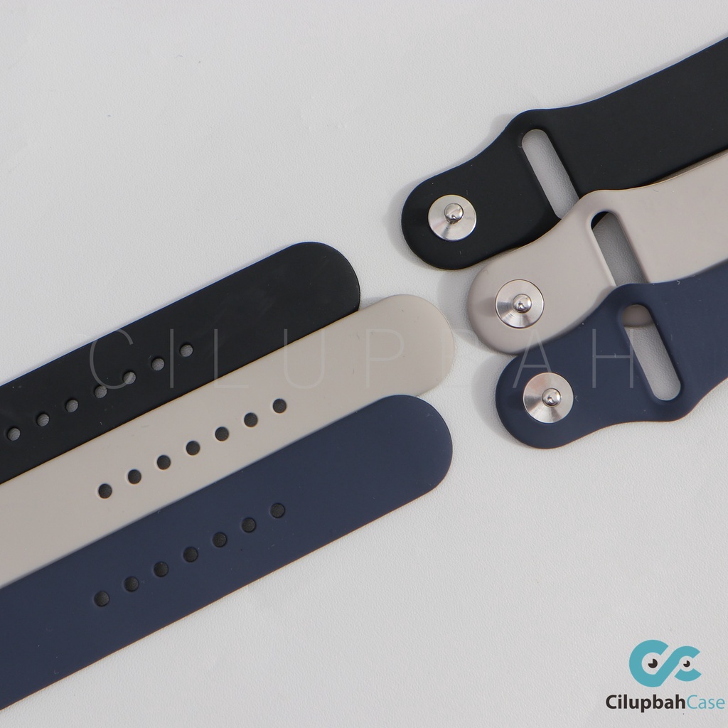 FULLSET Strap for Apple Watch Sport Band &amp; Tempered Glass Case 2 in 1  iwatch For 38mm 40mm 42mm 44mm