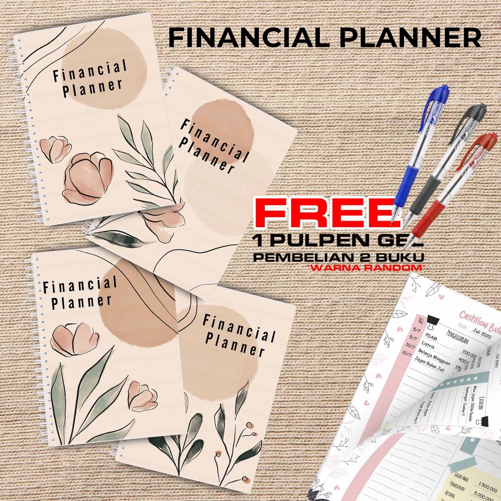 

Artomaringi Uang Planner / Financial Planner Beli 2 Buku Gratis Pen Gel Kode FP02