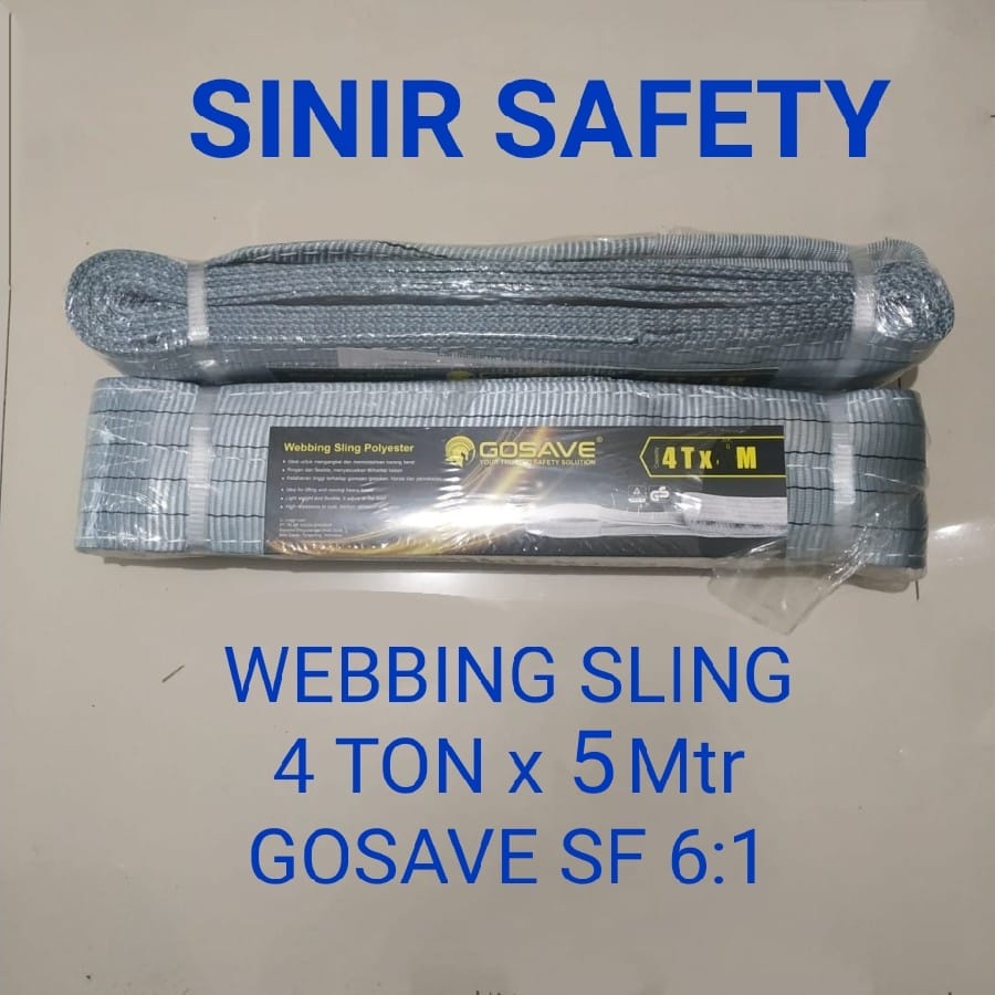 Webbing SLING 4 Ton x 5 Meter Tali Pengikat Pengangkat Barang