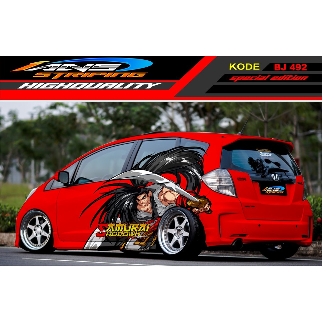 VARIASI STICKER MOBIL JAZZ SIGRA BRIO AVANZA / DECAL STICKER MOBIL / STIKER MOBIL / STICKER MOBIL