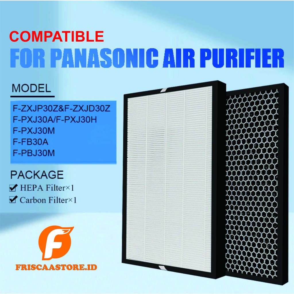 NAUTIC - Compatible HEPA + Deo Panasonic F-ZXJP30Z F-PXJ30A F-PXJ30H F-PBJ30A F-PBJ30M