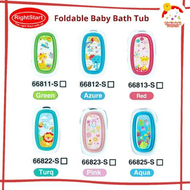 Right Start Foldabel folding Baby bathtub bath tub bak mandi lipat