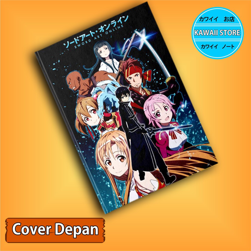 

Notebook / Pocket book Hard Cover Anime Sword Art Online B uk A5 & A6 / Notes Book