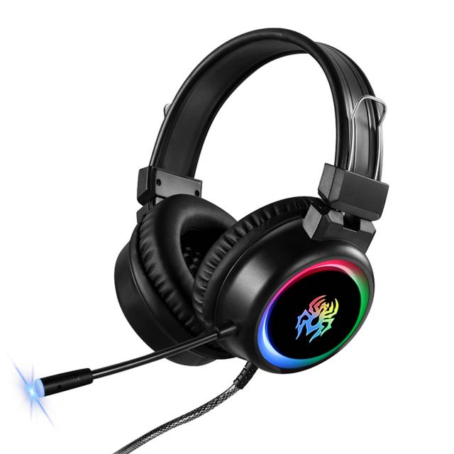 V5 RGB Gaming Headphones Extra Comfortable Cool Light