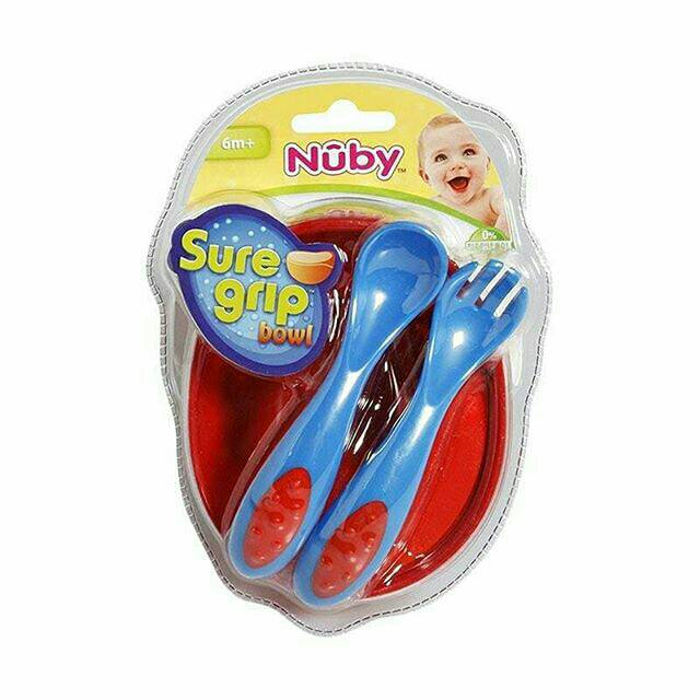 ♥BabyYank♥ NUBY MANGKOK SENDOK GARPU/FEEDING SET NUBY BABY