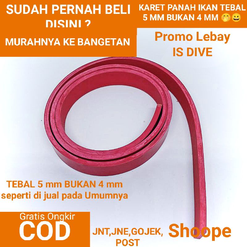 Karet Speargun ikan 120 tebal 5mm