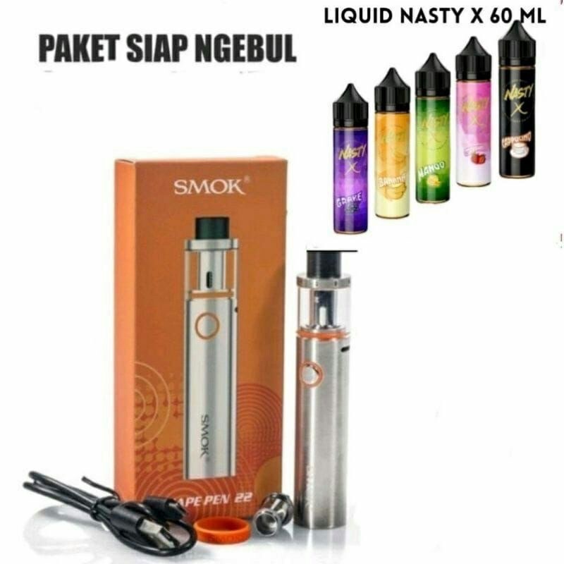 New Elektronik Terbaru Authentiic Smoke Pen 22 Bonus LIQI