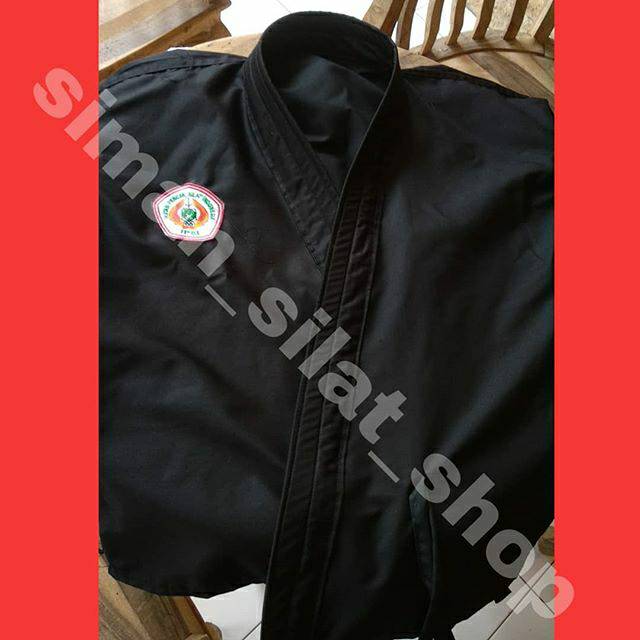 BAJU HITAM SILAT DESIGN KARATE AMERICAN DRILL