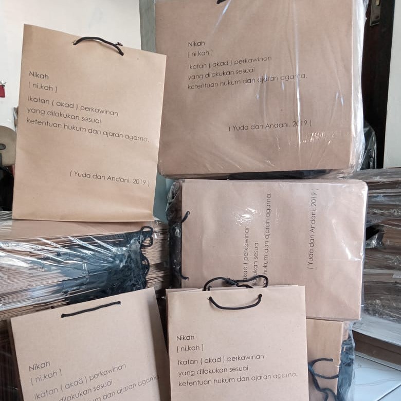 

Paperbag craft ukuran costum