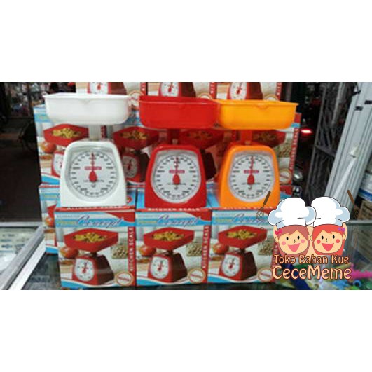 Kenmaster Timbangan Kue 2kg/Timbangan Dapur/Timbangan Buah/Timbangan Jarum Analog 2KG