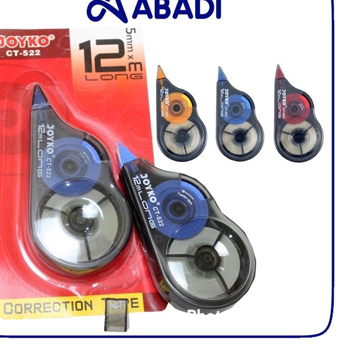 

‍ JOYKO Corection Tape / Tipex Kertas Tip-ex Pita kertas Joyko CT-522 & CT-507 (Grosir 1pak 12pcs) murah