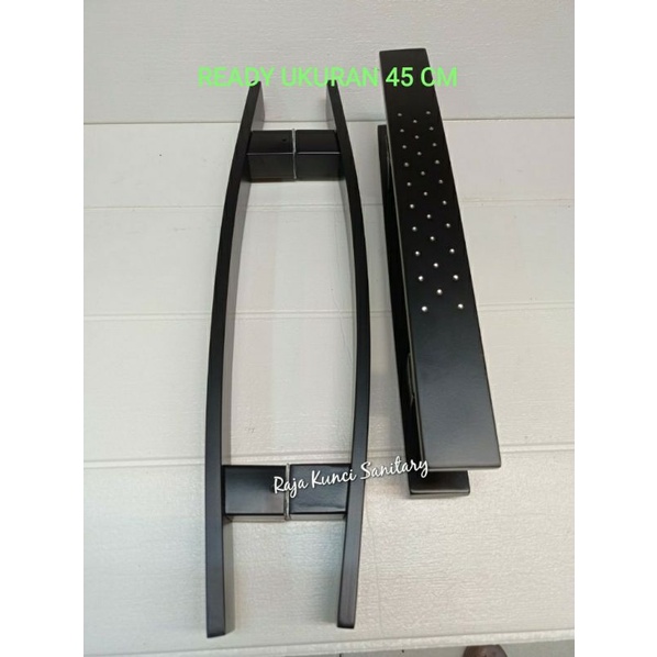 Pull Handle Starck Hitam 212-35/45 Cm Stainless /Gagang Pintu Kotak Stainless Stell Hitam