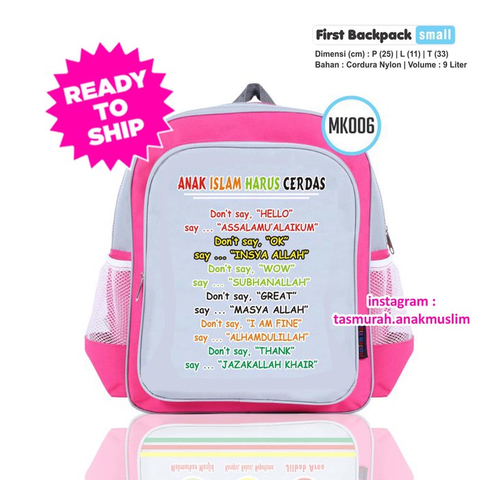 SALE TAS ANAK/TAS ANAK UNIK/TAS ANAK MURAH/TAS ANAK TK, PAUD ISLAMI TAS ANAK