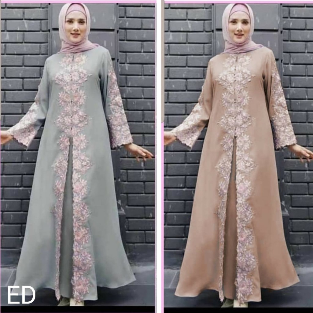 TSM - MAXI MULAN BORDIR / DRESS MUSLIM MURAH / PAKAIAN WANITA TERBARU / GAMIS KEKINIAN / BAJU MURAH