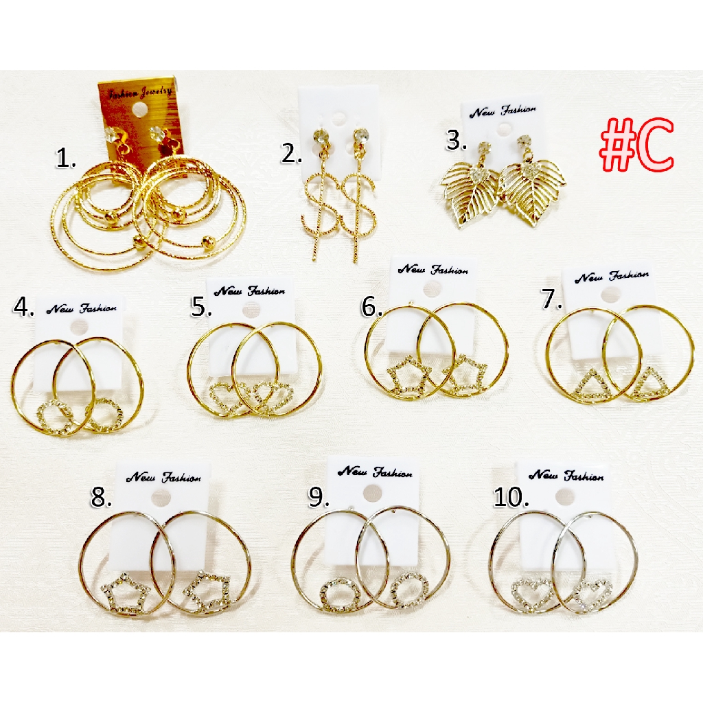 Anting wanita kekinian ala korea import aneka varian 388