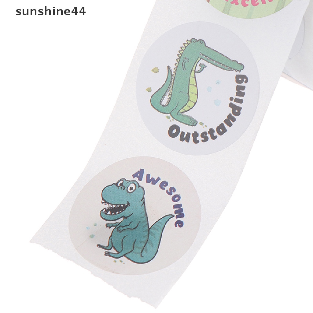 Sunshine 500pcs / roll Stiker Kertas Gambar Kartun Hewan Lucu Untuk Scrapbook / Jurnal