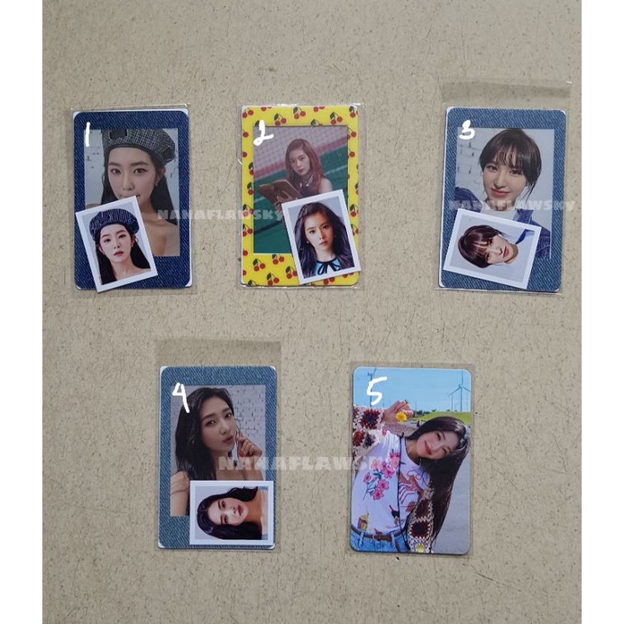 photocard polaroid Red Velvet Good Luck Trolls irene wendy joy Denim Russian Roulette, Photocard joy