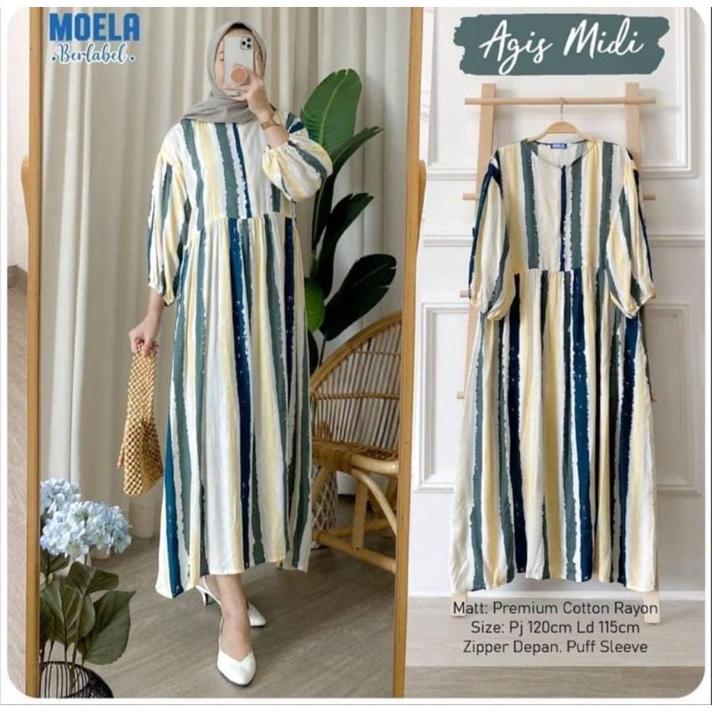 MIDI DRESS KATUN RAYON LD 110 cm MOTIF PREMIUM LONG TUNIK DRESS JUMBO SANSO SABRINA LUCIO TERBARU