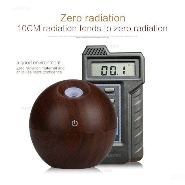 Humidifier Car Mini Aromatherapy Air Desain Kayu 130ml Dark Brown