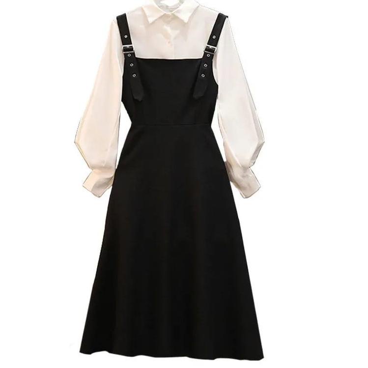 TTD.252708 ‑ Kemeja   yang menutupi setelan pelangsing perut, gaun tali, setelan wanita，dress kodok 