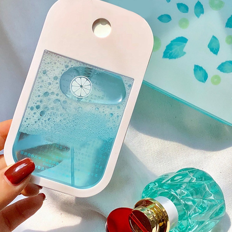 3 in 1 Botol Semprot Portabel Bentuk Datar Bahan Plastik Untuk Minyak Esensial Parfum Perjalanan