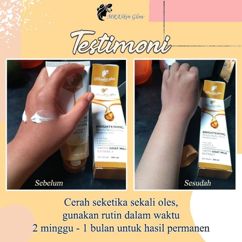 HB PEMUTIH BRIGHTENING BEAUTY BODY LOTION HEALTHY SKIN MRASKIN