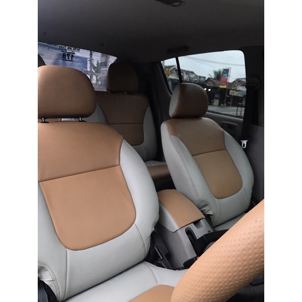 JOK PATEN/PRES mobil 2 baris -Kulit Mbtech asli ||triton