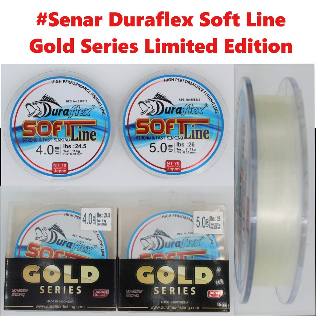 Senar Pancing Duraflex Soft Line Gold Series 150 M