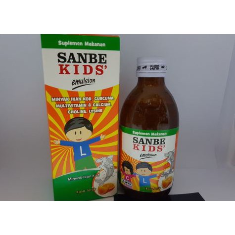 Kesehatann Bestseller Promo Sanbe Kids Emulsion Multivitamin Minyak Ikan Anak