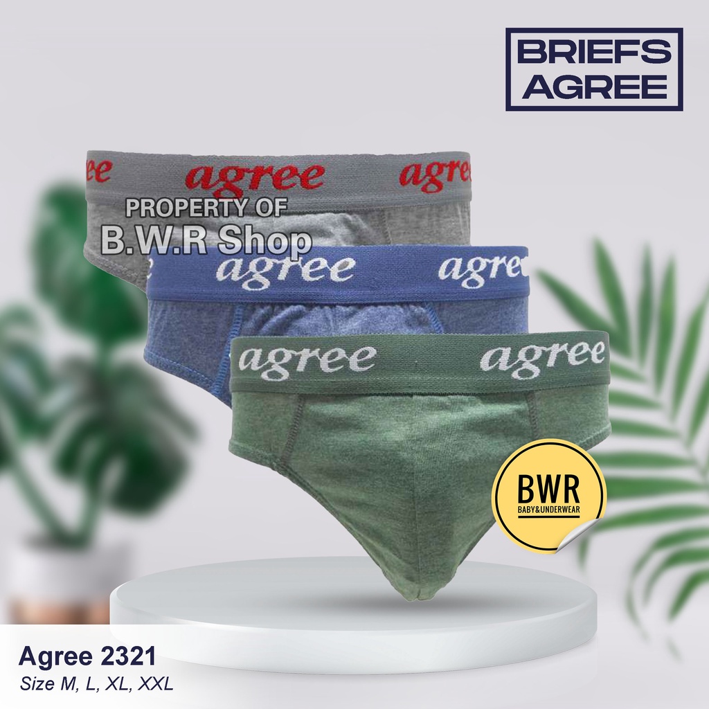 [ 3pc ] CD AGREE 2321 / Celana Dalam Pria Dewasa Agree Sport 2321 Pakaian Dalam Pria Adem | Bwr