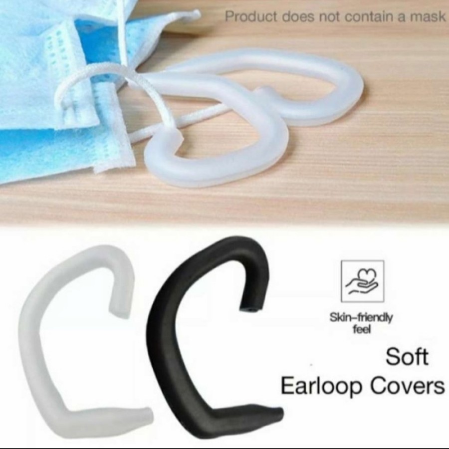 Strap Karet Silikon EAR LOOP Telinga Masker Anti Sakit Kuping Pelindung Nyaman Silicone Kait Mask