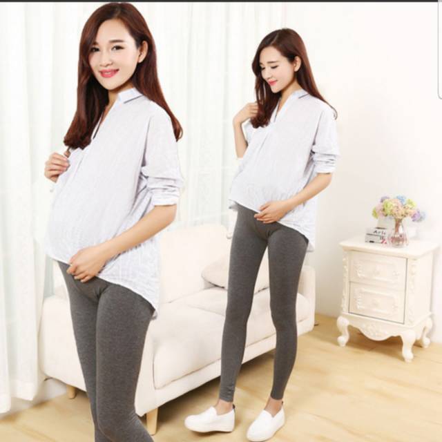 Celana panjang legging hamil highwaist maternity