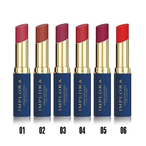 IMPLORA Intense Matte Lipstick Long Lasting Finish Original BPOM