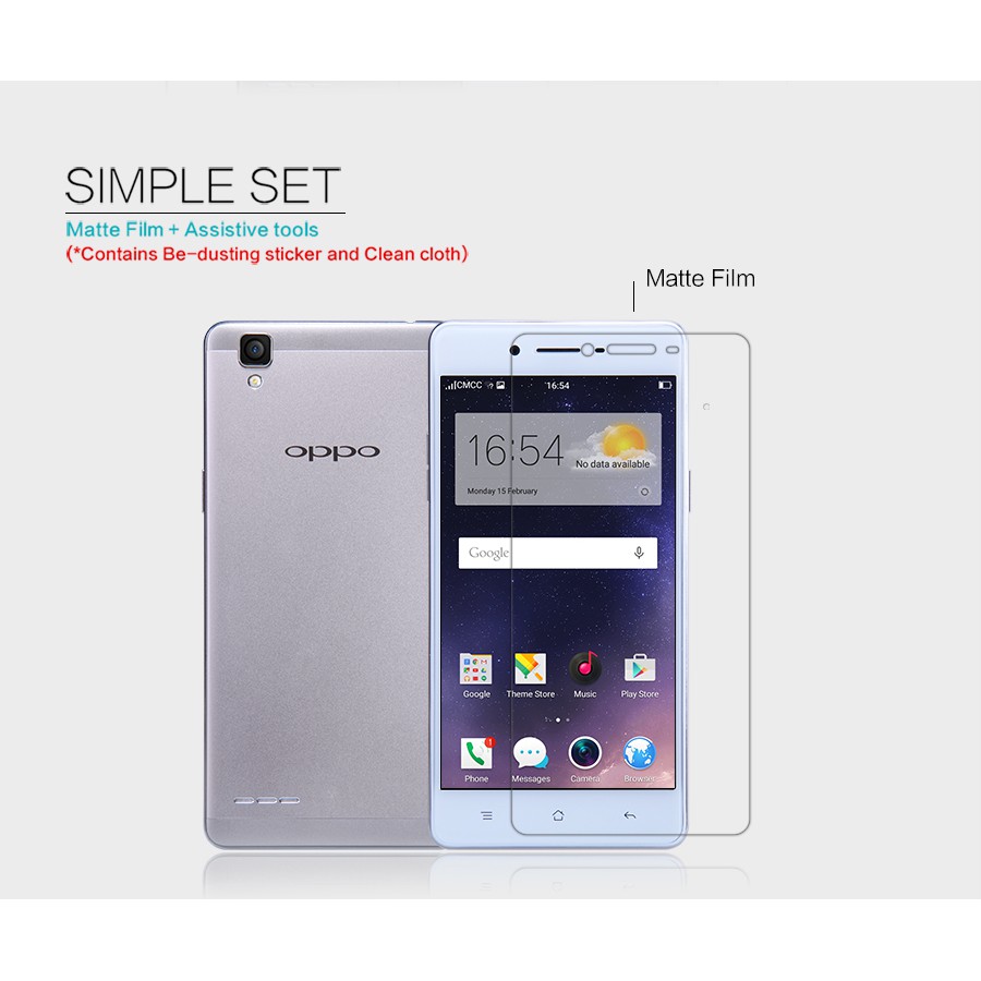 NIllkin Antiglare Screen Protector Oppo F1