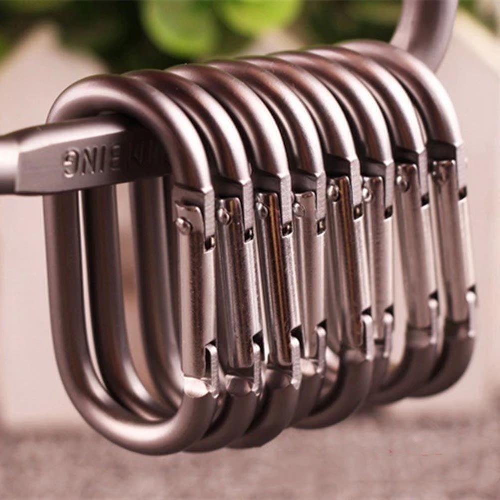 Suyo Gantungan Kunci Carabiner Bentuk Oval Bahan Metal Untuk Hiking / Camping