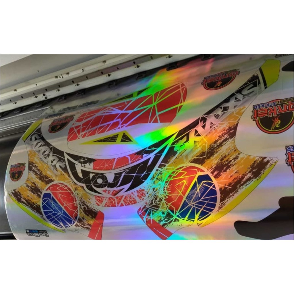 DECAL HELM JPX CROME HOLOGRAM