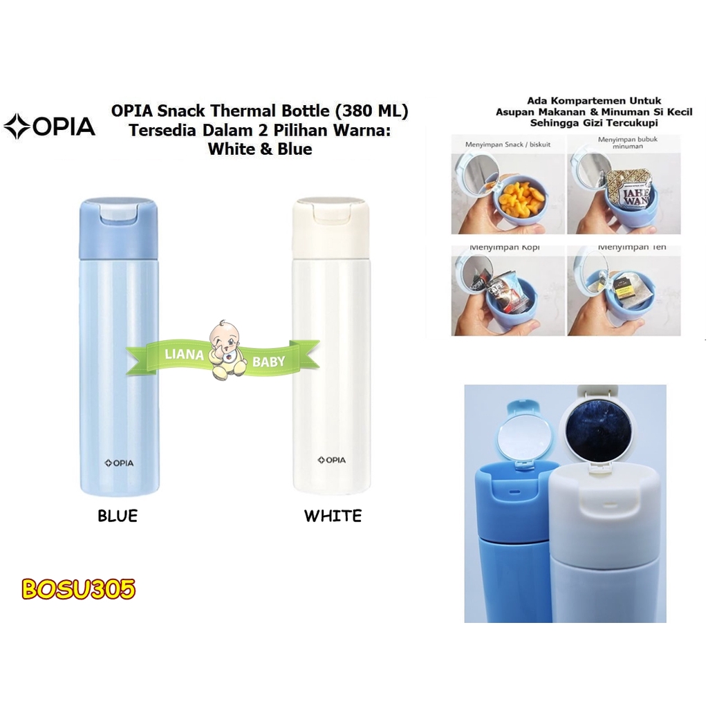 BOSU305 TERMOS MINUM STAINLESS OPIA SNACK THERMAL BOTTLE 380 ML TSB380