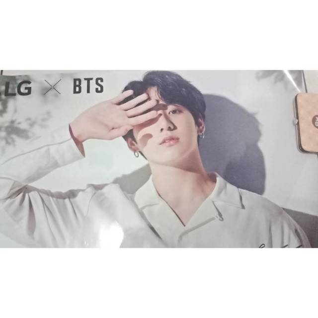 BTS JUNGKOOK RARE POSTER BTS X LG SIGNED